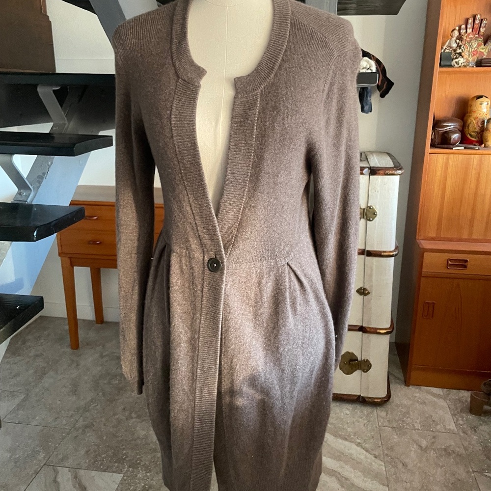 Repeat Cashmere is a European brand. Brown Cashmere Sweater /Cardigan
